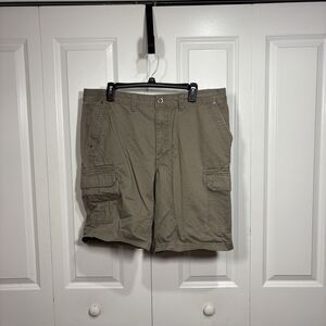 Gander Mtn Cargo Shorts Mens 38 Outdoor Hiking Utility Khaki Pockets Trailcore